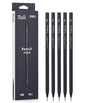 Creion grafit HB lemn negru 10 buc/set NUSIGN - DELI