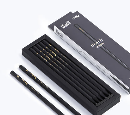 Creion grafit HB lemn negru 10 buc/set NUSIGN - DELI