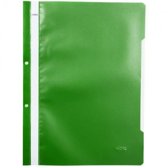 Dosar din plastic, cu sina, A4, PP, perforat - Noki