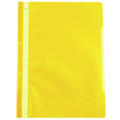 Dosar din plastic, cu sina, A4, PP, perforat - Noki