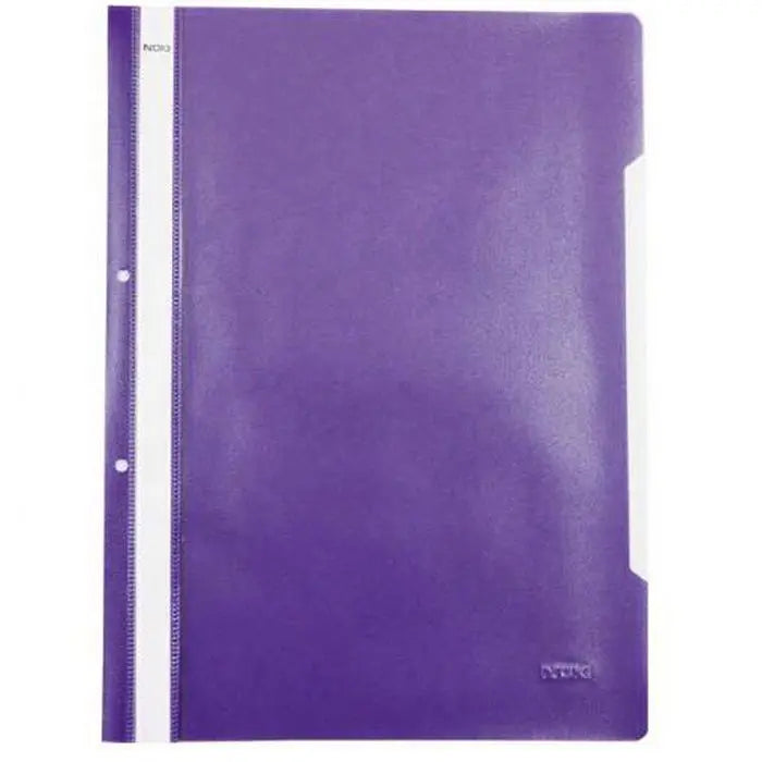 Dosar din plastic, cu sina, A4, PP, perforat - Noki
