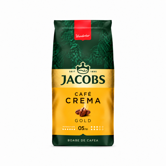 Cafea boabe, 1000 gr - Jacobs Cafe Crema Gold
