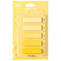 Index adeziv, plastic, 12 x 44 mm, diverse culori, 5 culori x 20 file + rigla - Deli