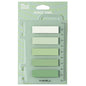 Index adeziv, plastic, 12 x 44 mm, diverse culori, 5 culori x 20 file + rigla - Deli