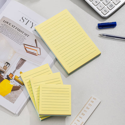 Notes adeziv, hartie, 101 x 152 mm 4 x 25 file R-V-G-A liniat - Deli