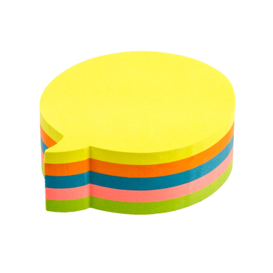 Notes adeziv, hartie, 70 x 70 mm, diverse forme, 5 culori x 50 file/set - Kores