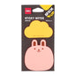 Notes adeziv, hartie, 76 x 76 mm, animale, 2 x 20 file - Deli