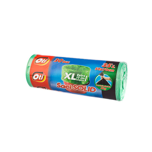 Saci menajeri, 30 bucati, 35L - Oti Solid XL