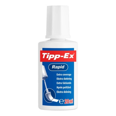 Fluid Corector (Solvent), cu burete, 20 ml - TIPP-EX RAPID BIC