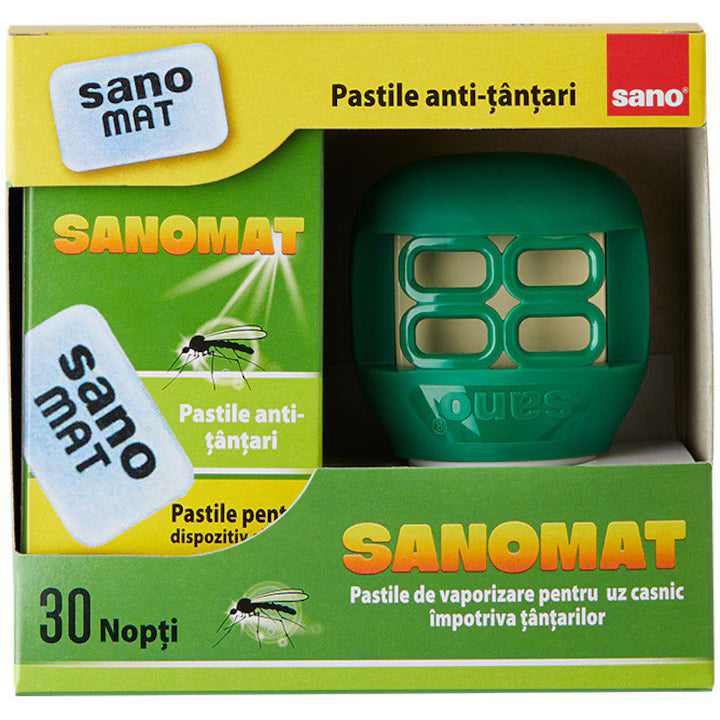 Aparat electric + rezerva de 30 pastile impotriva tantarilor - Sano