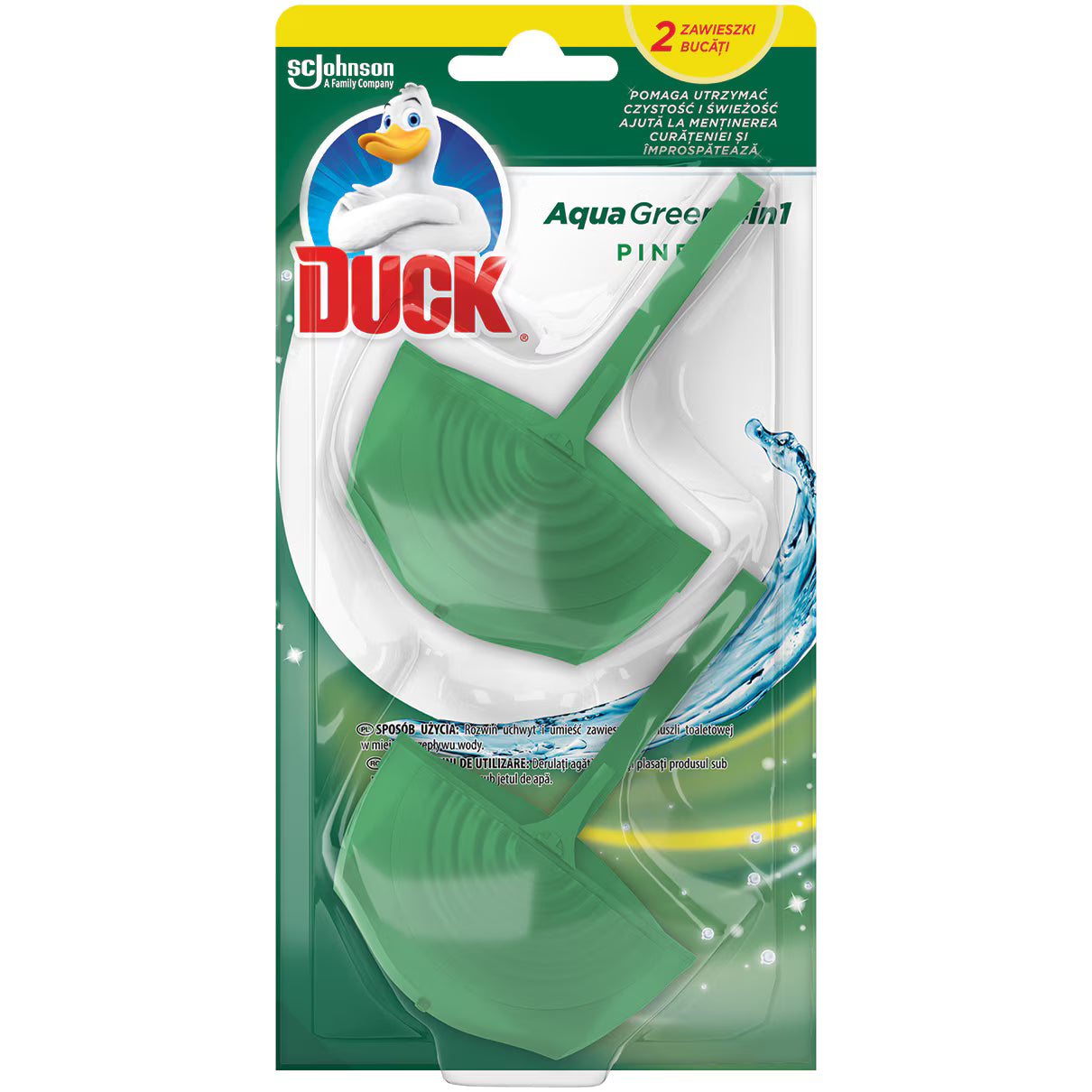 Duck Odorizant toaleta solid 4in1, 2 x 36gr - Duck