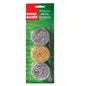 Burete sarma de vase Sushi Metal, 3 buc/set - SANO