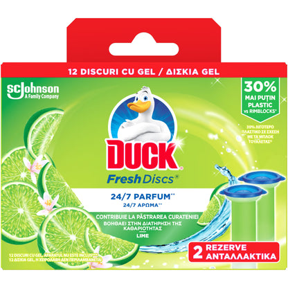 Odorizant wc baie Fresh Discs 2buc x 36 ml - Duck