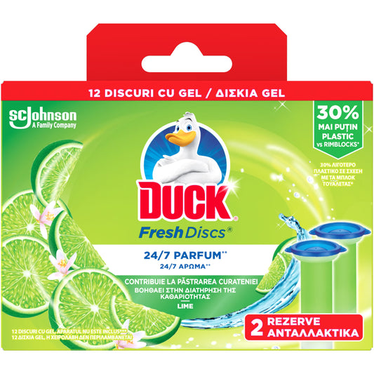 Odorizant wc baie Fresh Discs 2buc x 36 ml - Duck