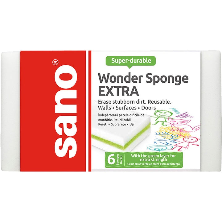 Bureti universali Wonder Sponge EXTRA , 6 buc/set - Sano