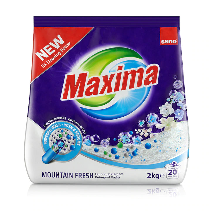 Detergent rufe, pudra Maxima 2kg - Sano
