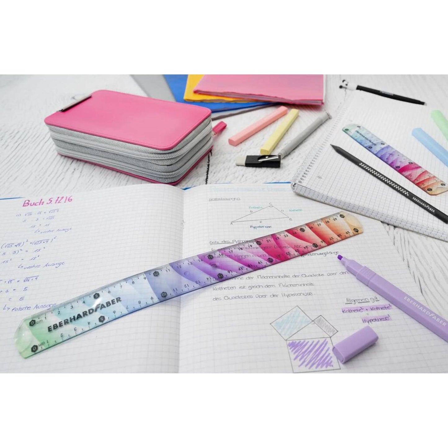 Rigla flexibila rainbow 15 cm - EBERHARD FABER