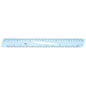 Rigla albastra transparenta 30 cm - DELI