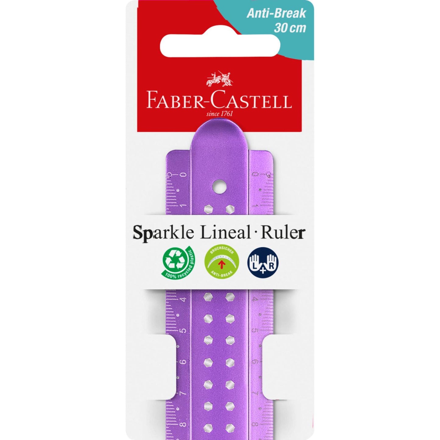 Rigla Sparkle 30 cm - FABER CASTELL