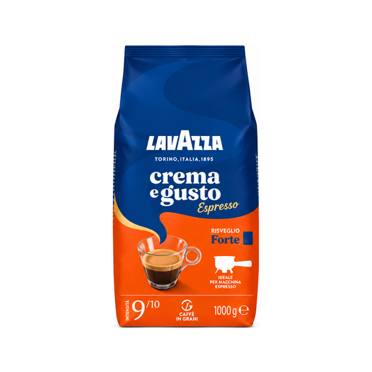 Cafea boabe, 1000 gr - Lavazza Crema e Gusto Espresso Forte