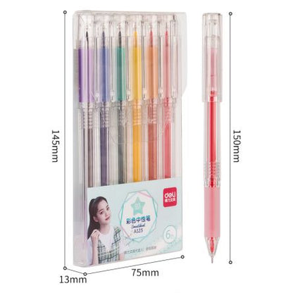 Set 6 bucati, pix cu gel, pastel - Deli