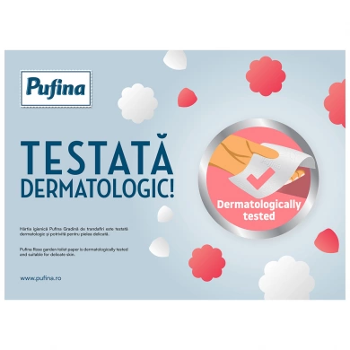 Hartie igienica, 8 role, 3 straturi - Pufina