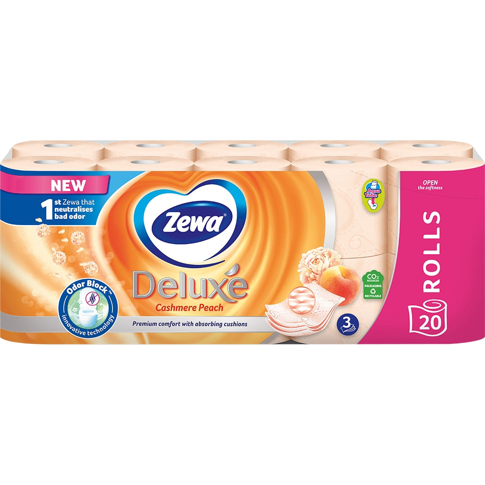 Hartie igienica, 20 role, 3 straturi - Zewa Deluxe